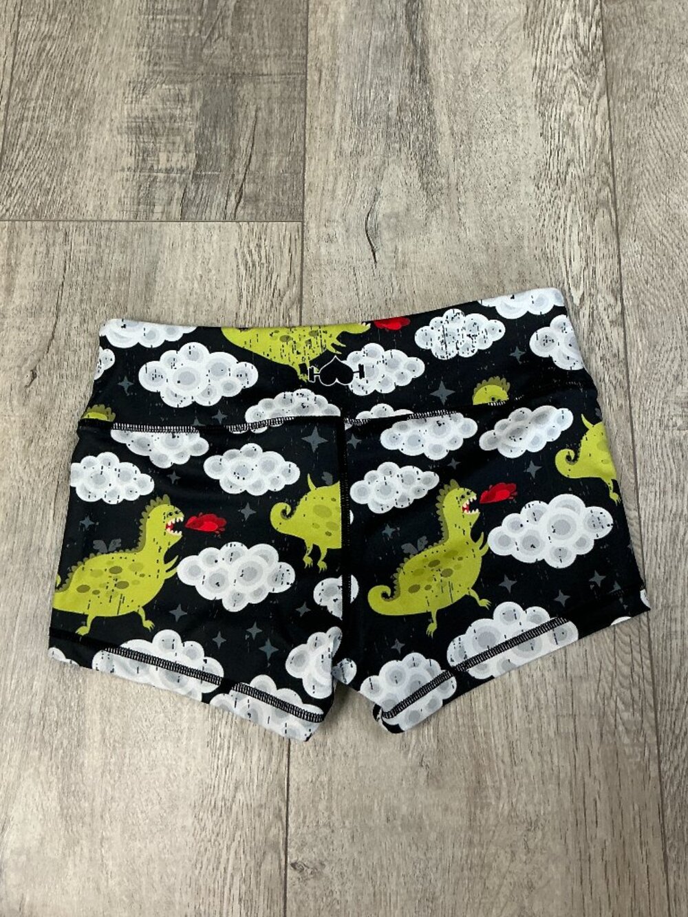 WodBottom Dinosaur T-Rex CrossFit Shorts Small Discontinued Shorties - Picture 3 of 11